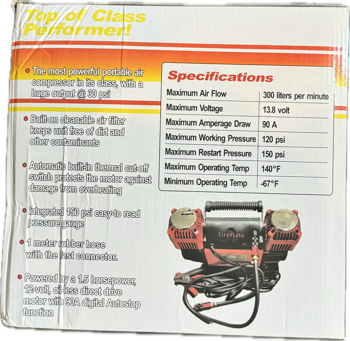 Digital 300LPM 12V Twin Cylinder Offroad, Overland Air Compressor