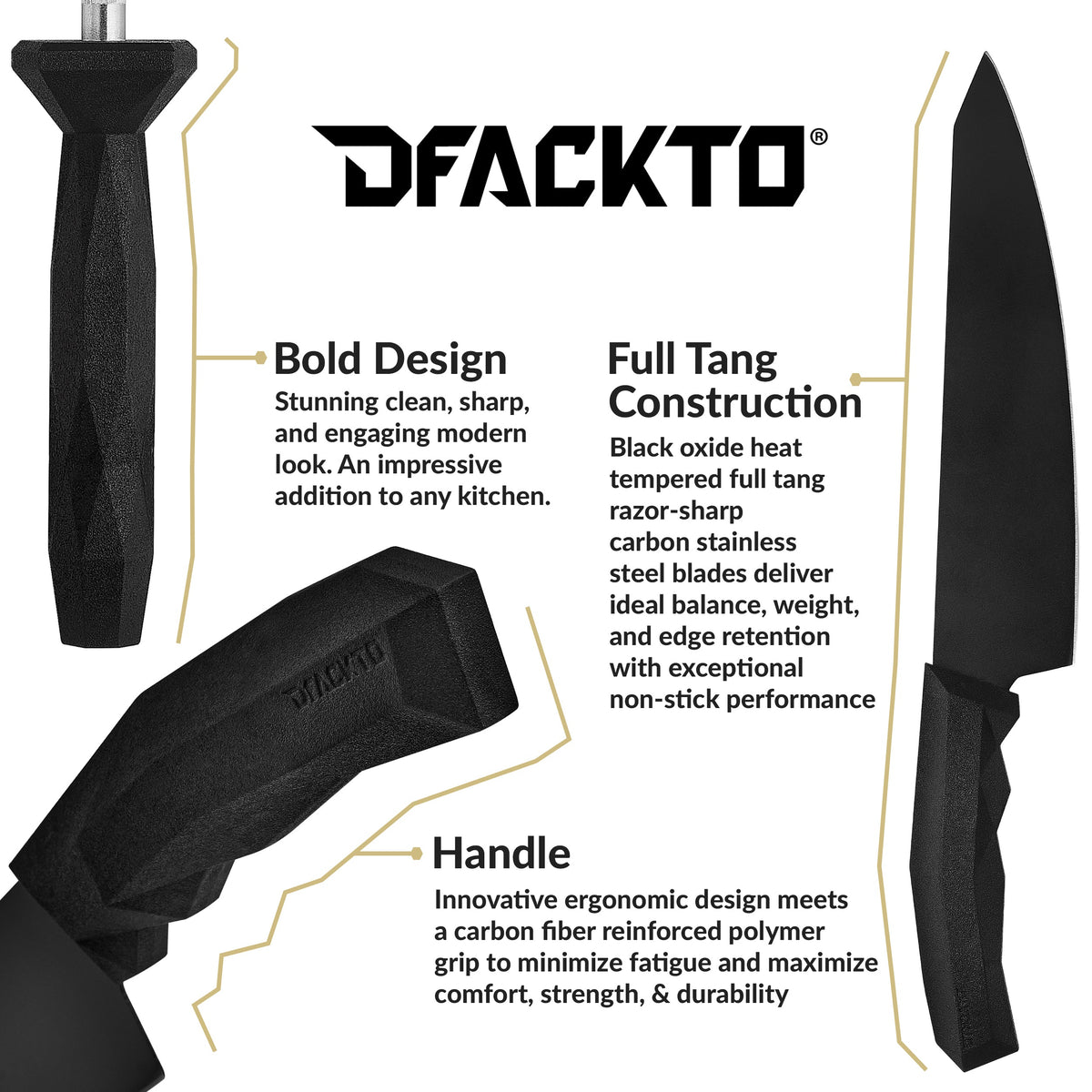 Boulder Series 15 Piece Cutlery Set // Black