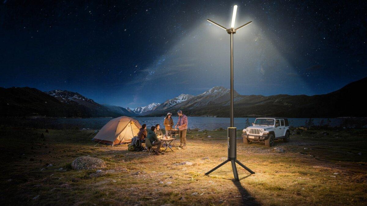 Bouge RV Telescoping Light- Black