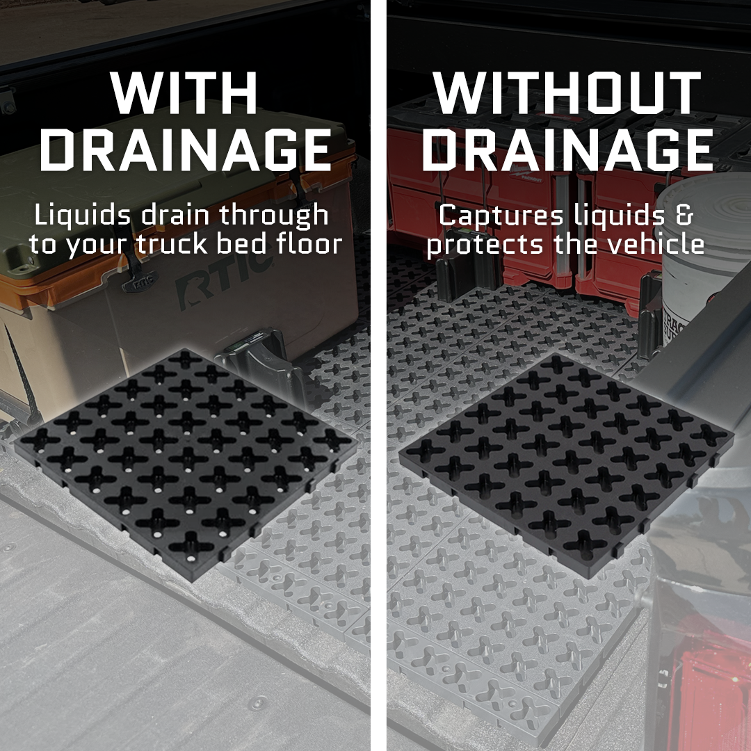 Tmat Truck Bed Organizer Slide Out Mat | Universal Fit for Short Beds 5' to 5'5"