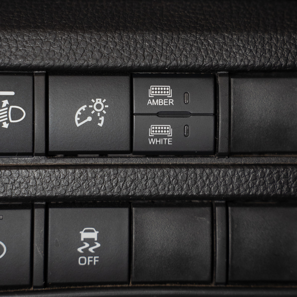 Square Style Dual Function Toyota OEM Style "AMBER & WHITE" Switch