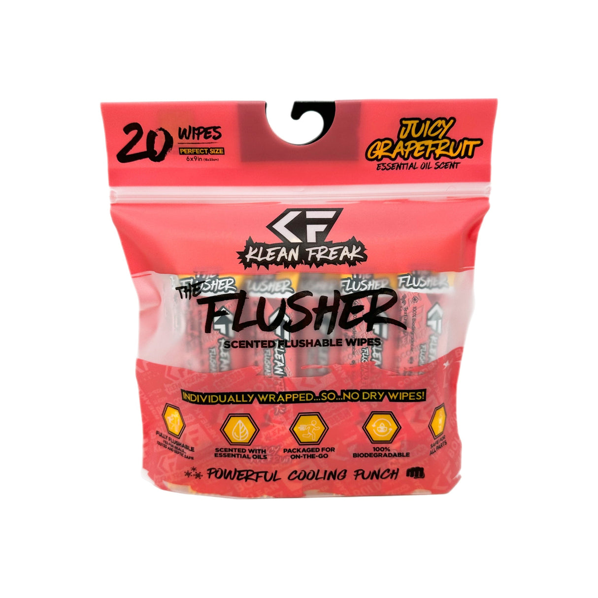 The Flusher 20 Pack - Flushable Wipes