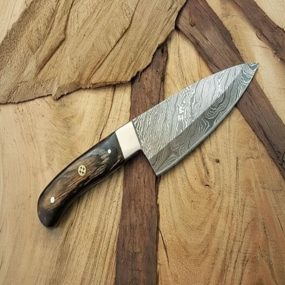 Custom Handmade Damascus Steel Full Tang Chef Knife / Vegetable Knife / Kitchen Knife DK-0128