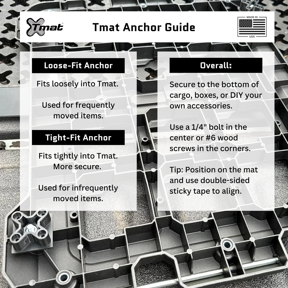 Tmat Loose-fit Anchors (4-Pack)