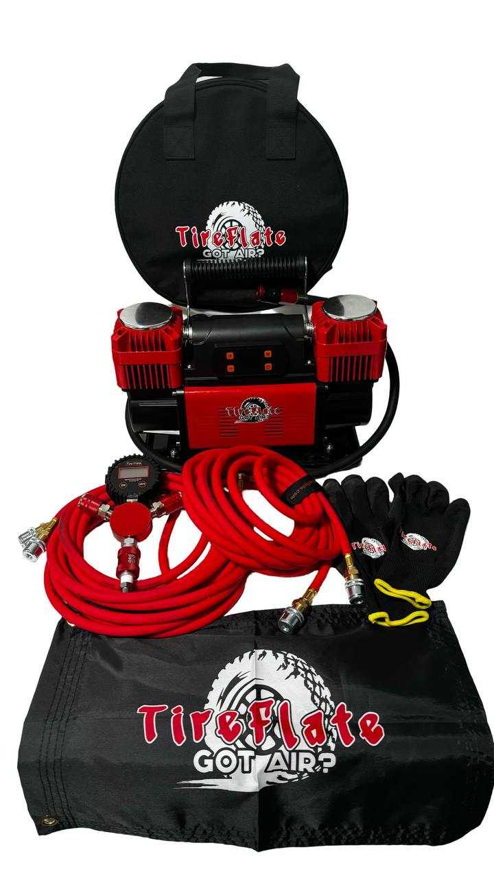 Digital Combo Pac 300LPM 12V Twin Cylinder Heavy Duty Offroad, Overland Air Compressor