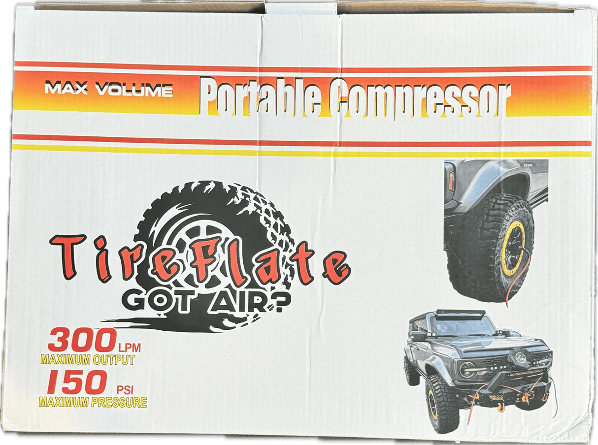 Digital Combo Pac 300LPM 12V Twin Cylinder Heavy Duty Offroad, Overland Air Compressor