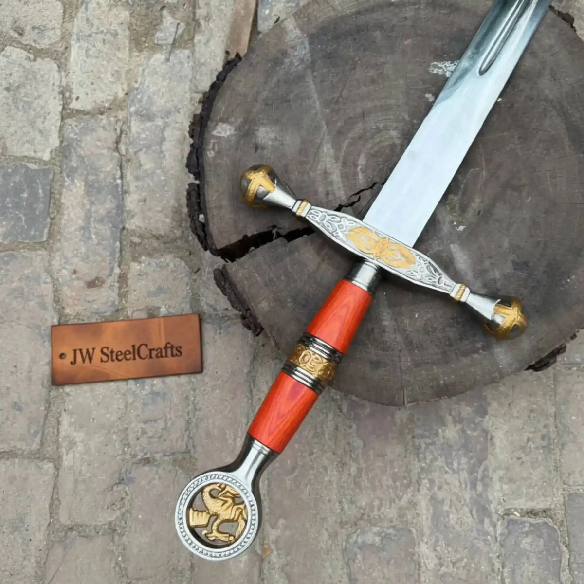 Handmade Medieval Longsword with Ring Pommel