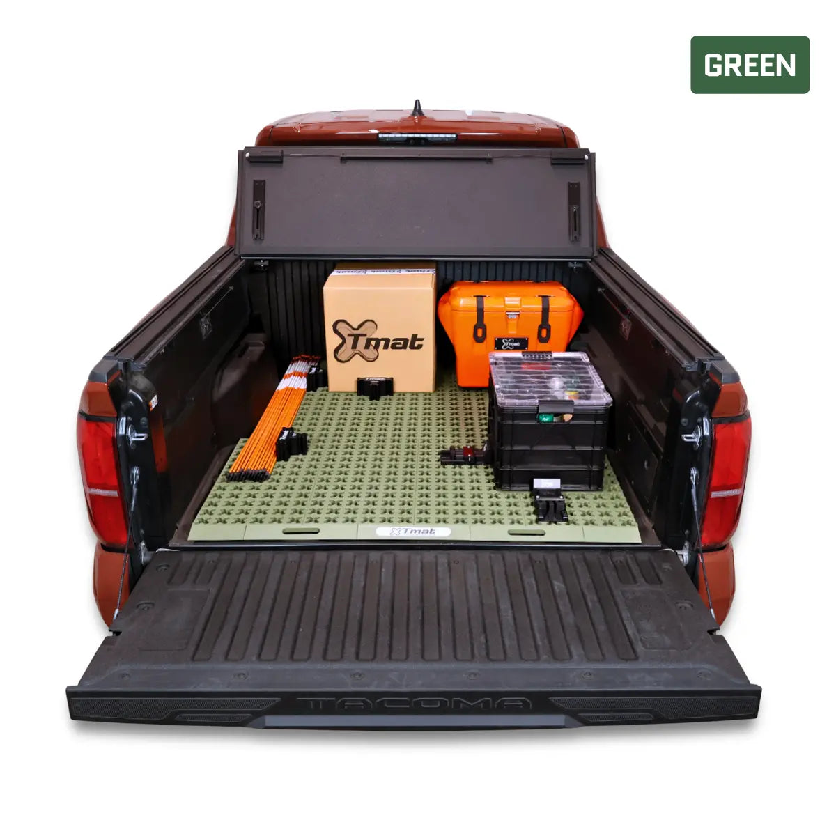 Tmat Midsize Truck Bed Organizer Slide Out Mat – Universal Fit for 5' Beds (Tacoma, Ranger, Colorado & More)