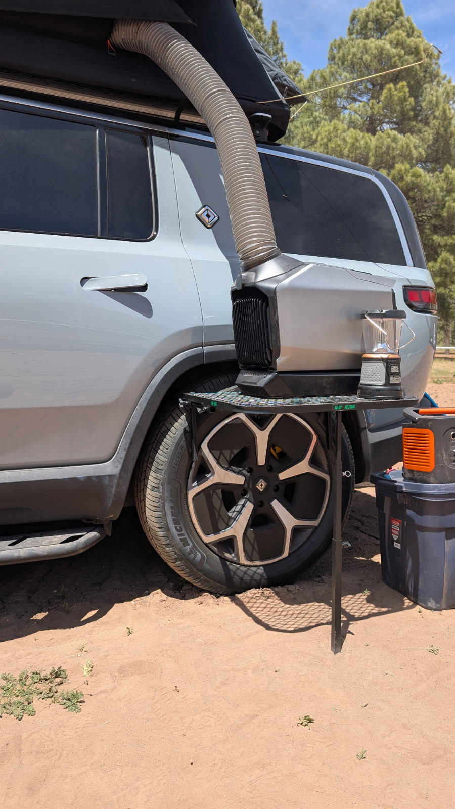 SMALL - Aluminum Camping Tire Table