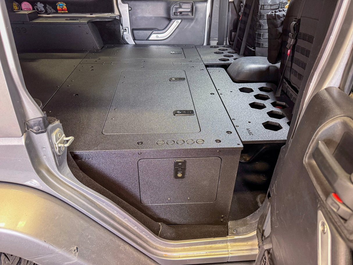 Jeep - Wrangler - 2007-2018 - JKU - 4 Door - Explore Series - Second Row Seat Delete Plate System - Second Row - Module Based - 8" Module