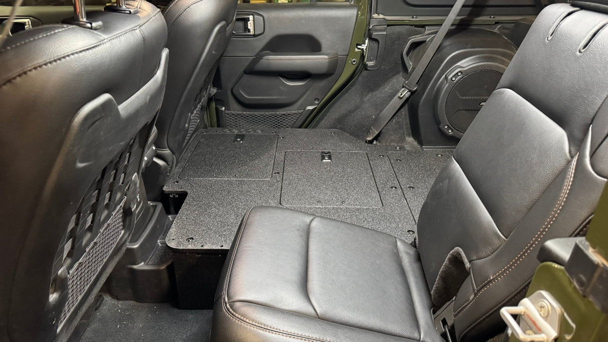 Jeep Wrangler 2024-Present JLU 4 Door - Second Row Seat Delete Plate System - V2