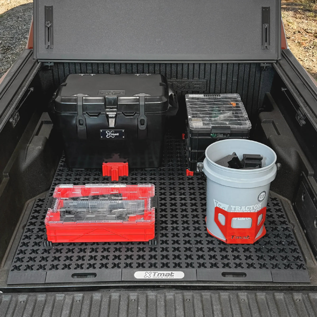 Tmat Truck Bed Organizer Slide Out Mat | Universal Fit for Standard Beds 6' to 6'5"
