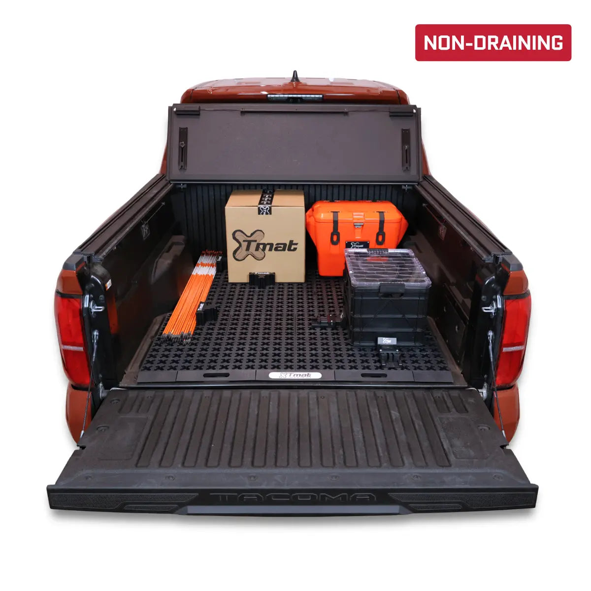 Tmat Midsize Truck Bed Organizer Slide Out Mat – Universal Fit for 5' Beds (Tacoma, Ranger, Colorado & More)