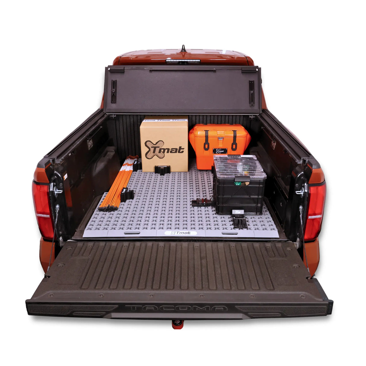 Tmat Midsize Truck Bed Organizer Slide Out Mat – Universal Fit for 5' Beds (Tacoma, Ranger, Colorado & More)