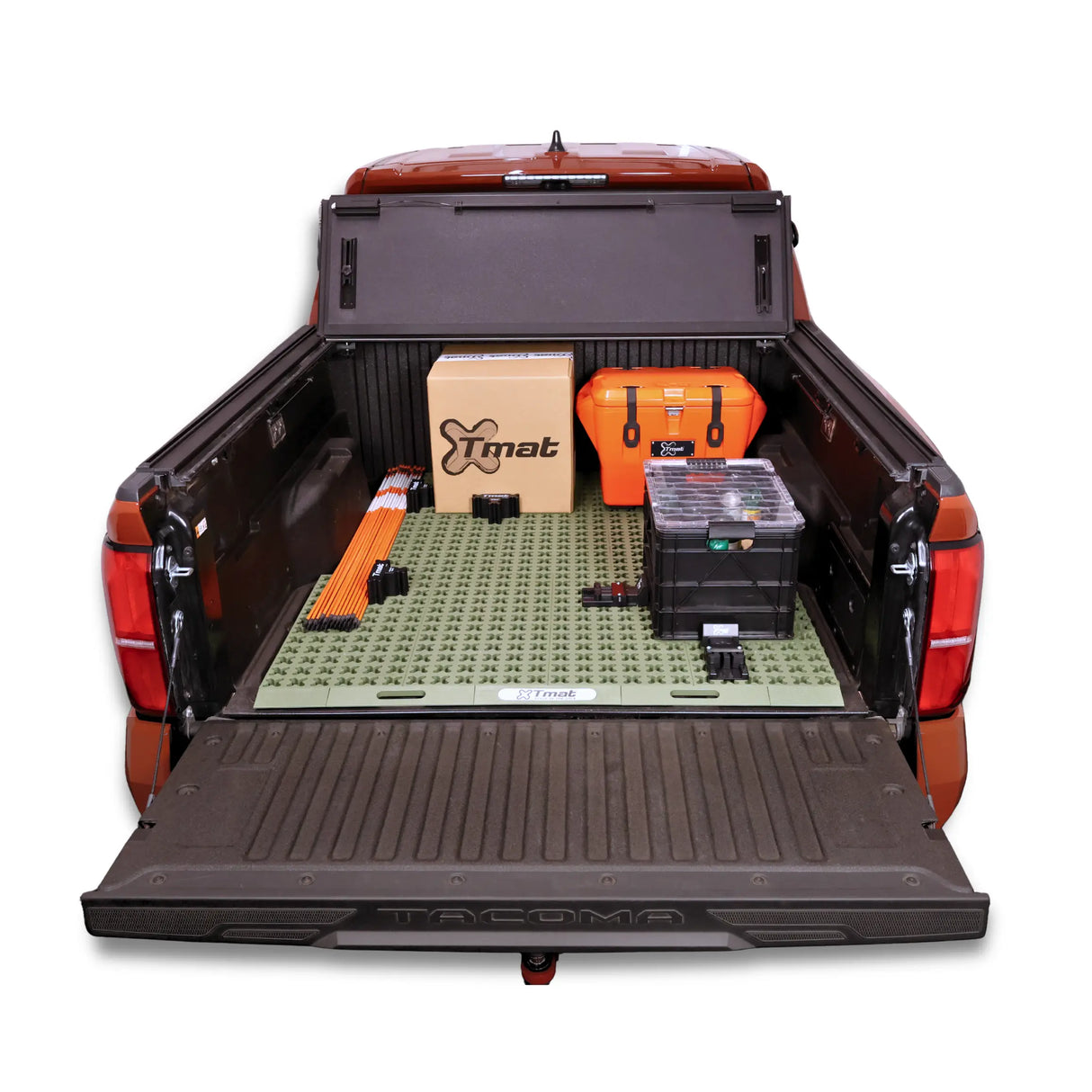 Tmat Midsize Truck Bed Organizer Slide Out Mat – Universal Fit for 5' Beds (Tacoma, Ranger, Colorado & More)