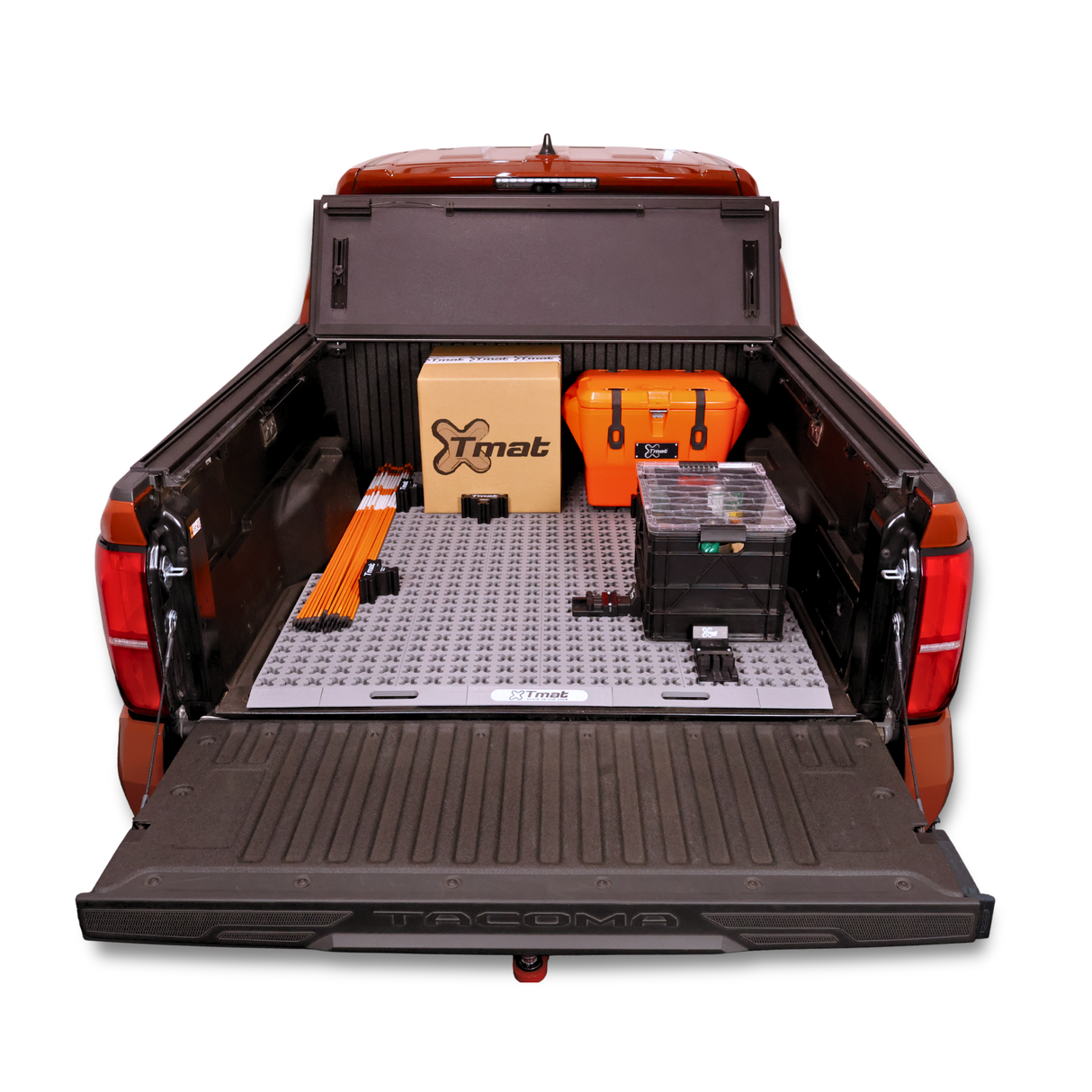 Tmat Midsize Truck Bed Organizer Slide Out Mat – Universal Fit for 5' Beds (Tacoma, Ranger, Colorado & More)
