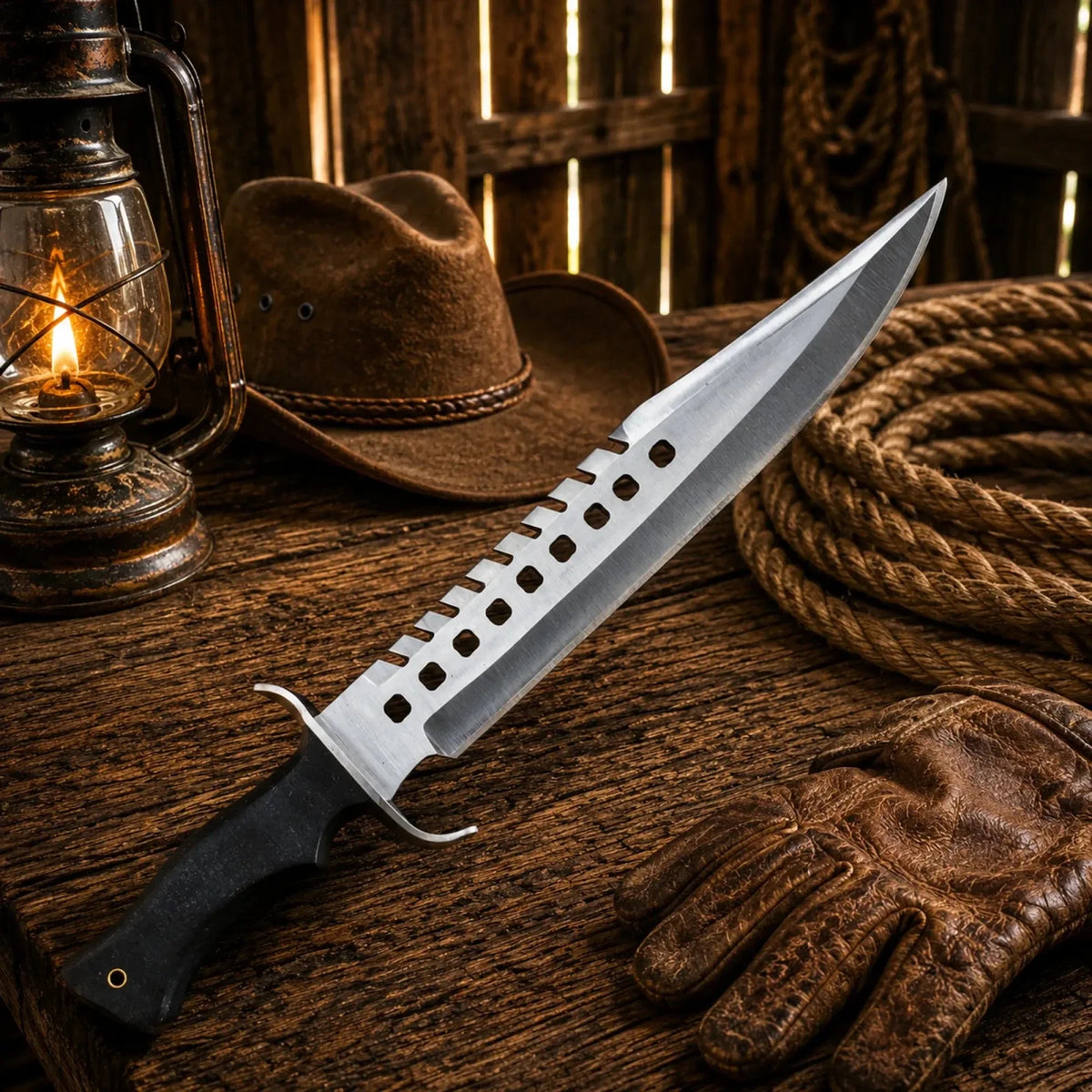 Walking Dead Negan Bowie Knife β Stainless Steel With Sheath