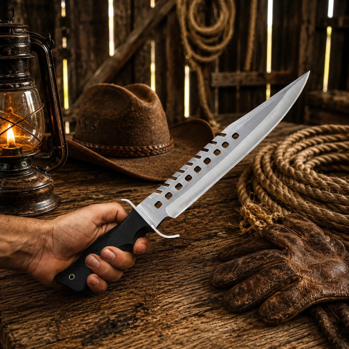 Walking Dead Negan Bowie Knife β Stainless Steel With Sheath