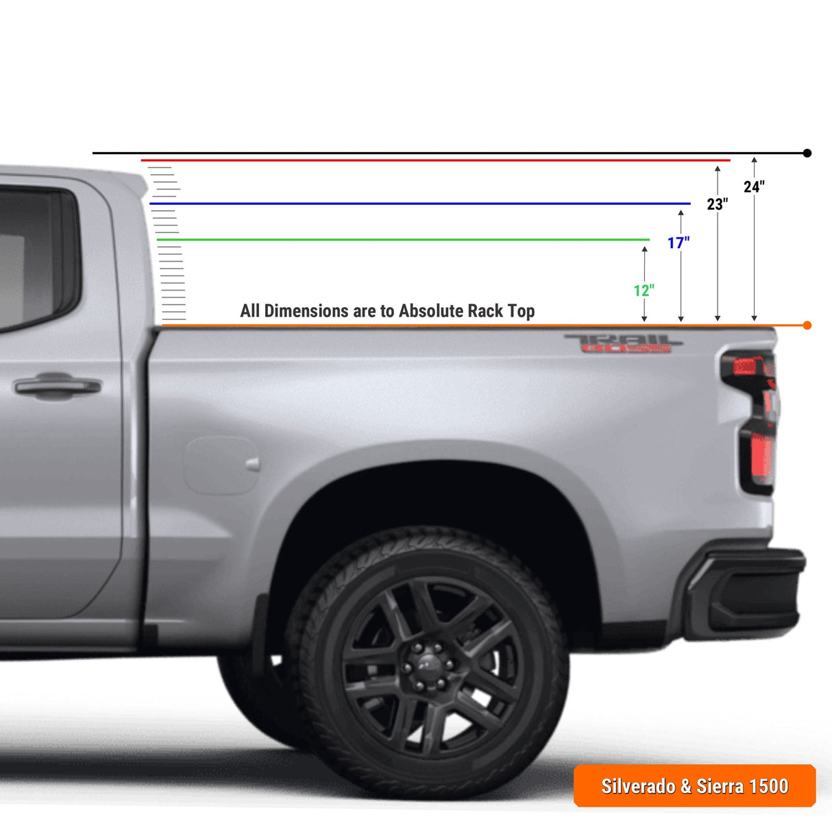 Chevy Silverado / GMC Sierra 1500 Pre-configured XTR1 Bed Rack