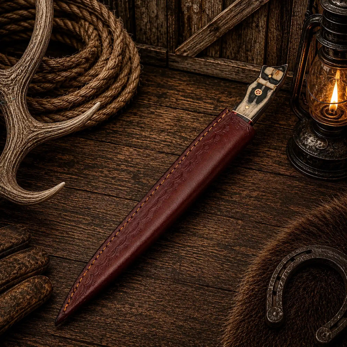 Exotic Wood Ridge Handmade D2 Steel Fillet Fishing Knife – Gift for Him