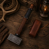 13″ Valknut Viking Battle Hammer – Rosewood & Leather Cover