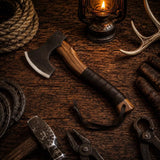HAND FORGED CARBON STEEL HANDMADE Throwing TOMAHAWK HATCHET AXE