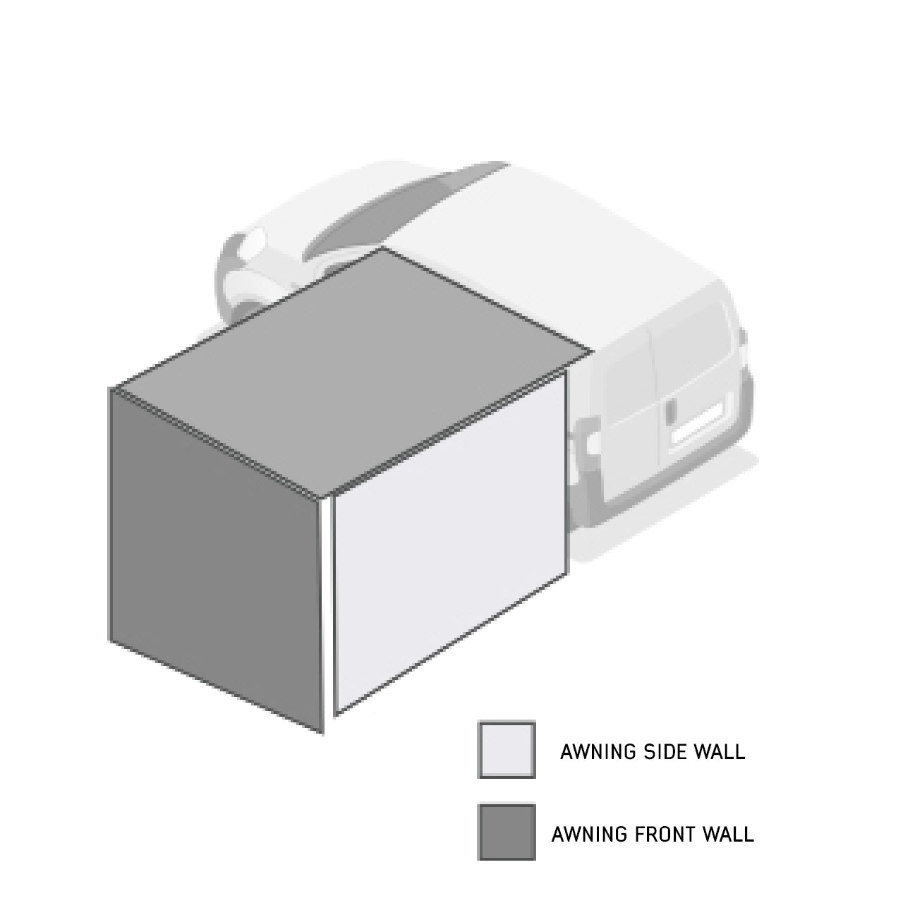 Overland Vehicle Systems Nomadic 6.5 Awning Side Shade Wall Overland Vehicle Systems