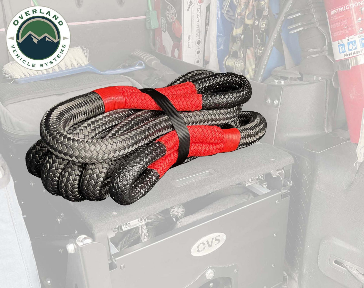 Brute Kinetic Rope Recovery Strap 1 x 30 Foot 30 Percent Stretch Overland Vehicle Systems