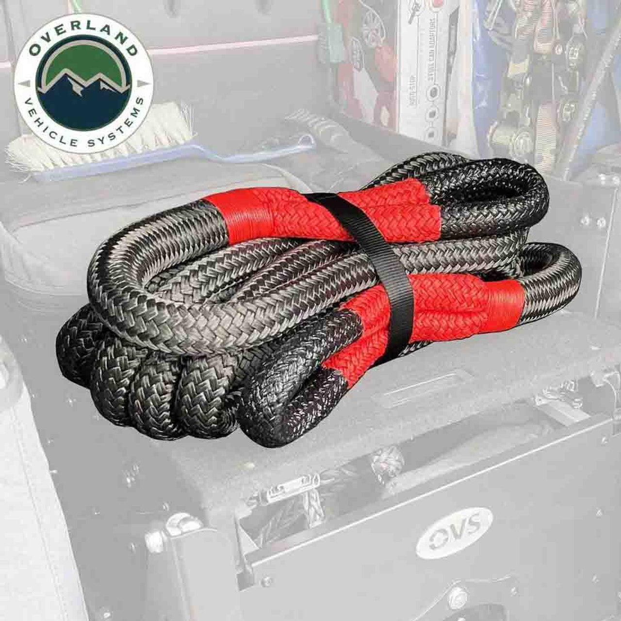 Brute Kinetic Recovery Rope 5/8 Inch x 20 Foot With Storage Bag Overland Vehicle Systems