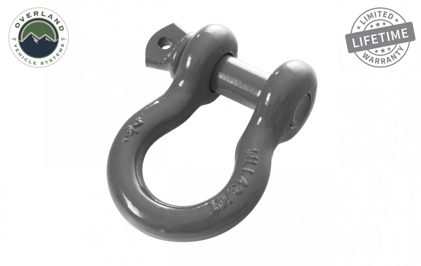 Buy Overland Vehicle Systems Recovery Shackle D Ring 3/4 Inch 4.75 Ton Grey Overland Vehicle Systems