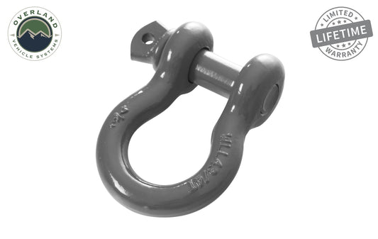 Recovery Shackle 3/4 Inch 4.75 Ton Gray Universal Overland Vehicle Systems