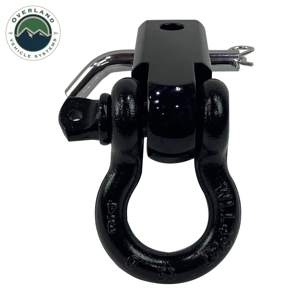 Receiver Hitch D-Ring Receiver Mount Recovery Shackle Overland Vehicle Systems