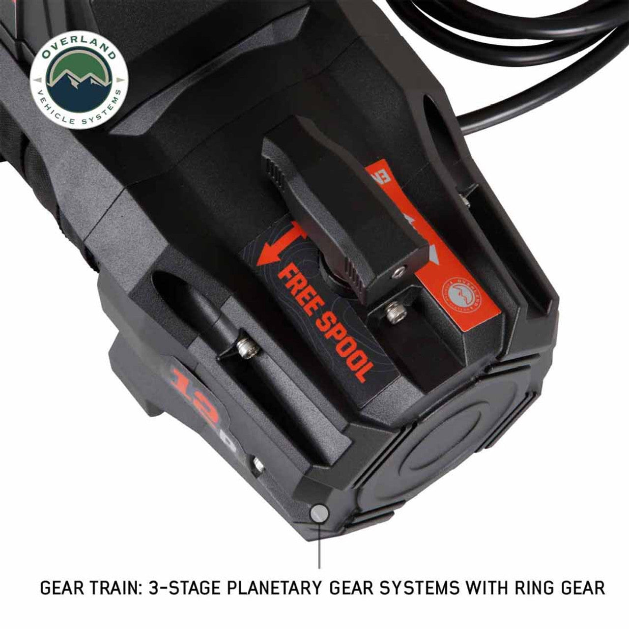 SCAR 12P - 12,000 lb. Winch With Synthetic Rope and Wireless Remote Overland Vehicle Systems