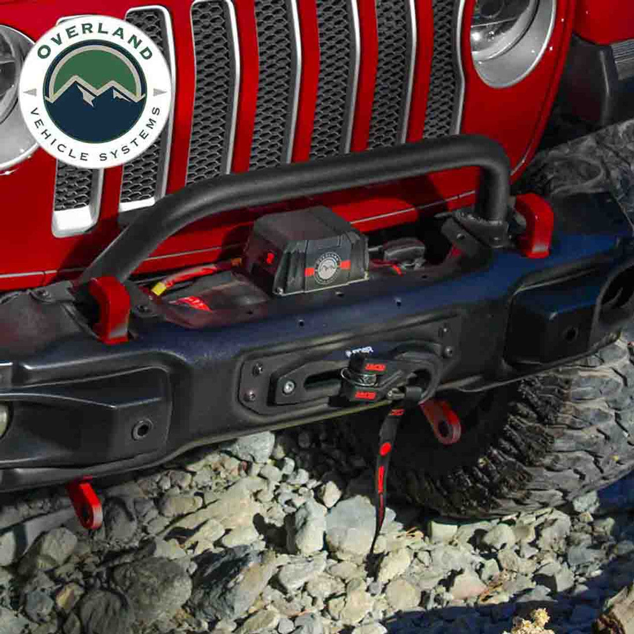 SCAR 12P - 12,000 lb. Winch With Synthetic Rope and Wireless Remote Overland Vehicle Systems