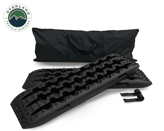 Recovery Ramp With Pull Strap and Storage Bag Black/Black Overland Vehicle Systems