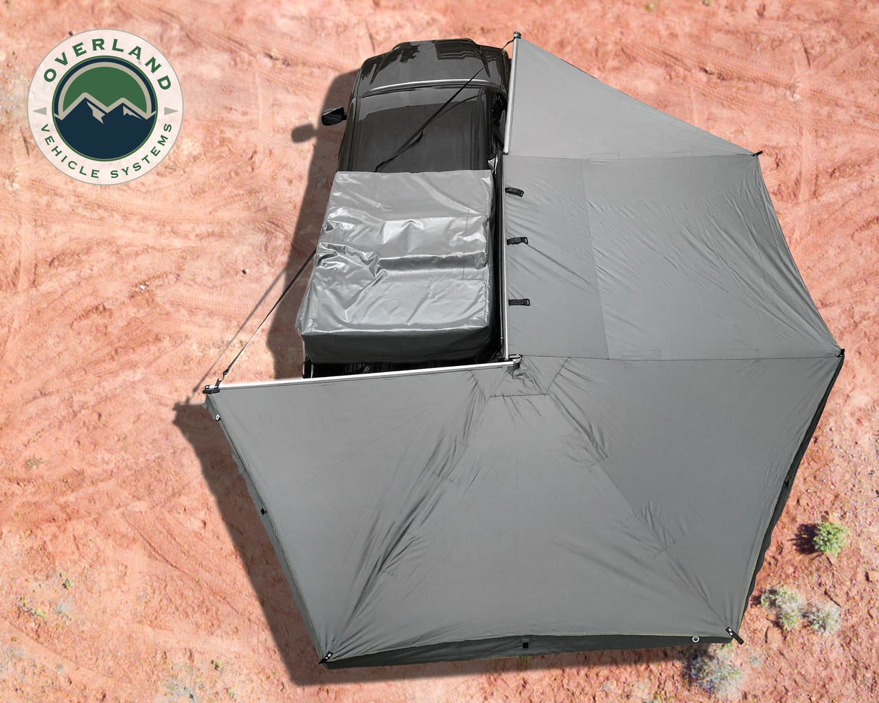 Nomadic 270 Passenger Side Awning with Bracket Kit for Mid - High Roofline Vans Overland Vehicle Systems