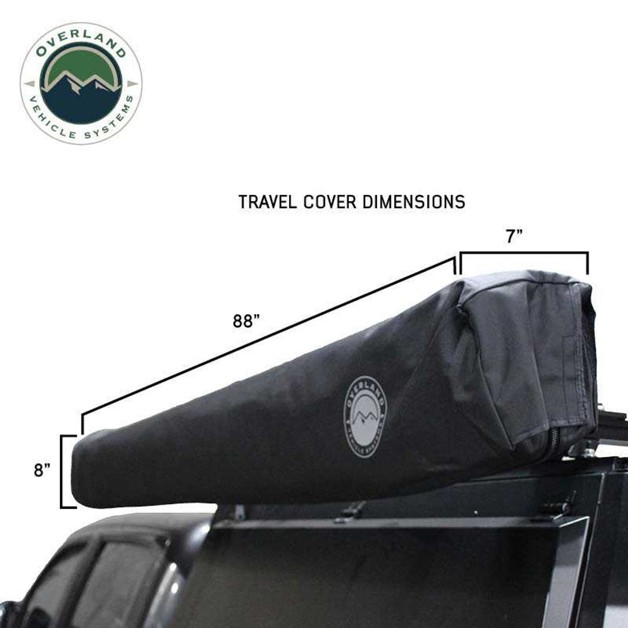 XD Nomadic 270 - Awning, Lights, Black Out, Wall Kit, Passenger Side, Black Body, Black Trim and Black Travel Cover Overland Vehicle Systems