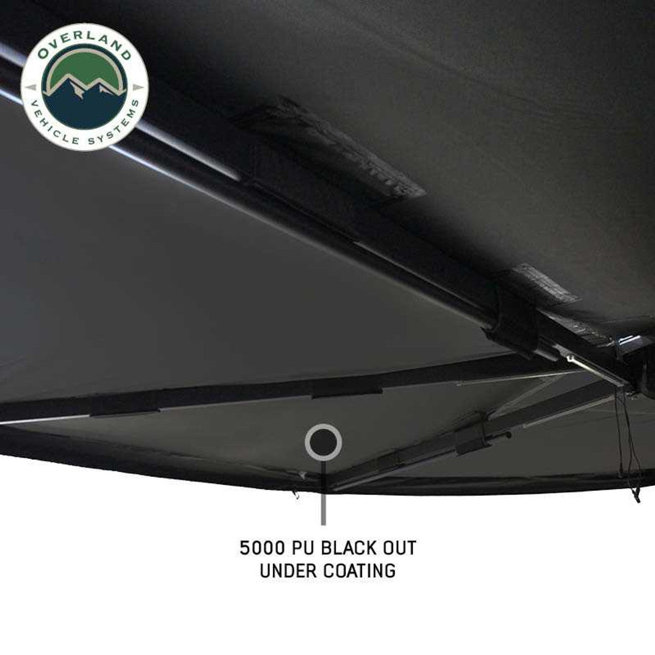 XD Nomadic 270 - Awning, Lights, Black Out, Wall Kit, Passenger Side, Black Body, Black Trim and Black Travel Cover Overland Vehicle Systems