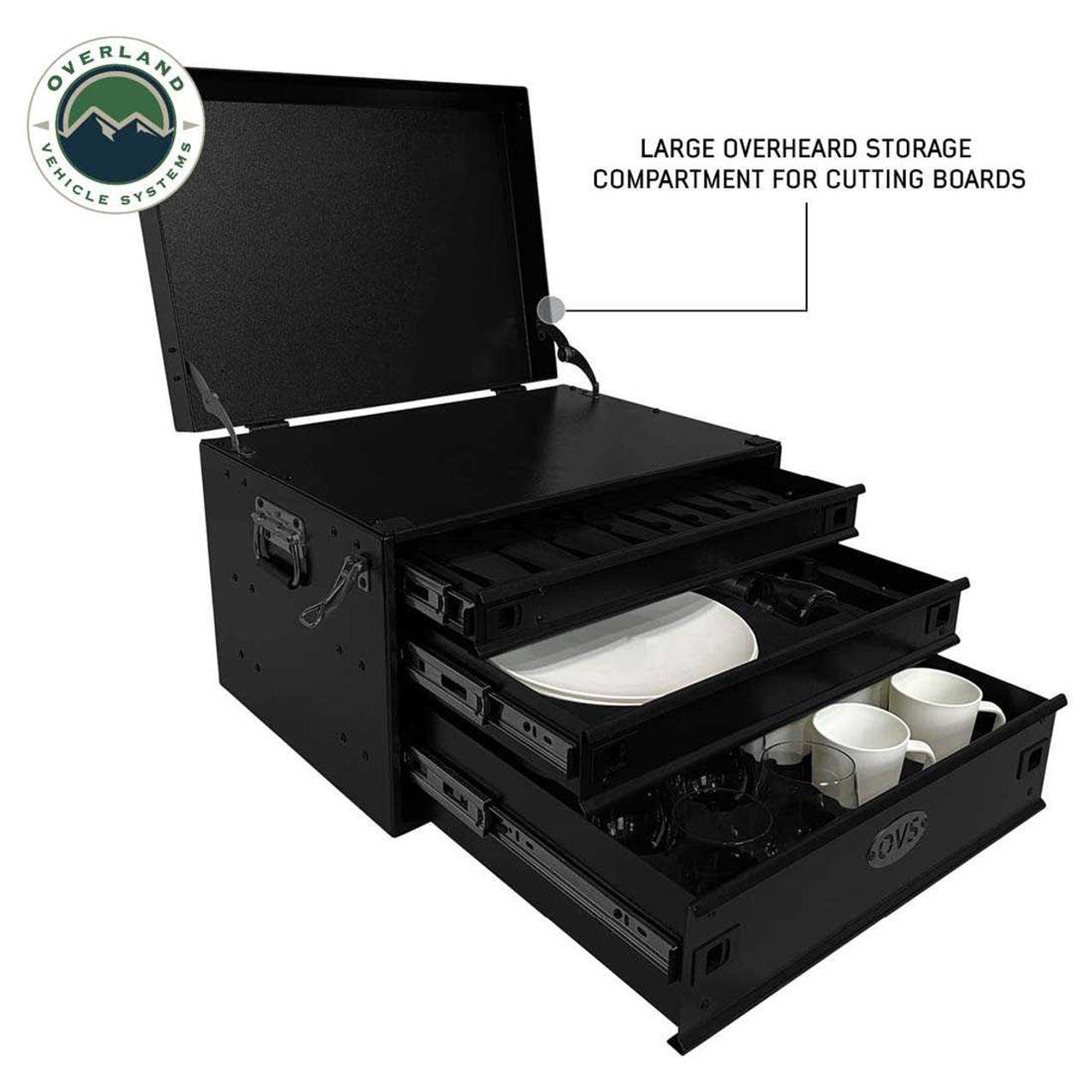 Kitchen Kit - 39 Piece Utensil, Aluminum Storage Box With Custom Cut Foam Overland Vehicle Systems