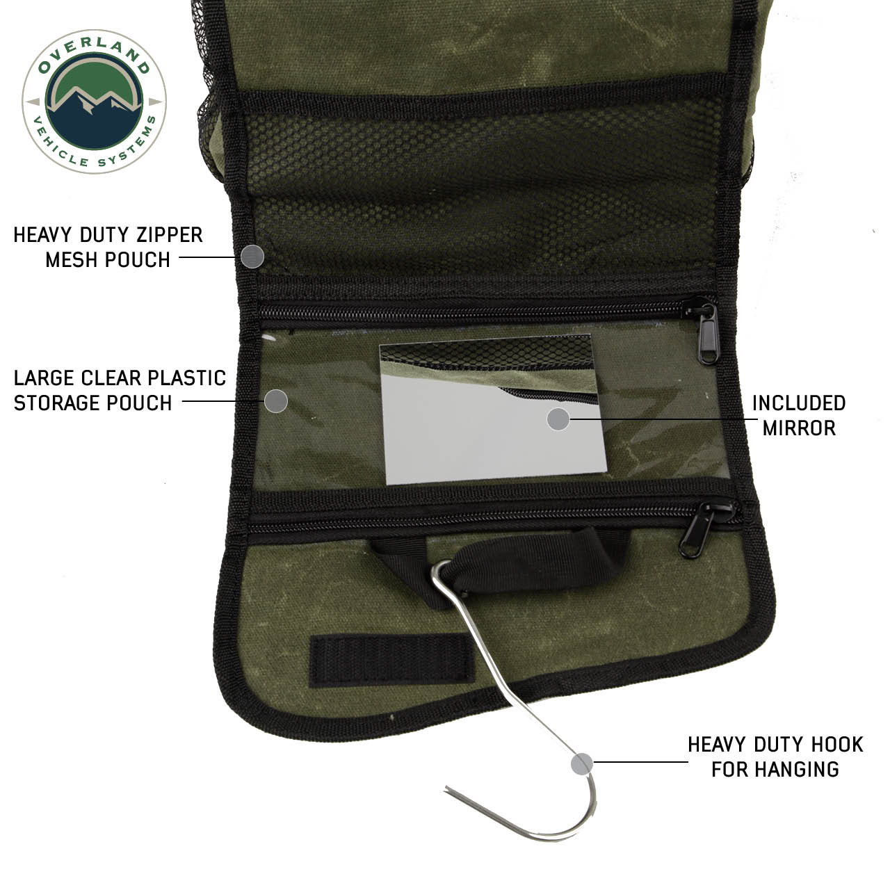 Organize With Overland Vehicle Systems Wax Canvas Overnight Bag Overland Vehicle Systems