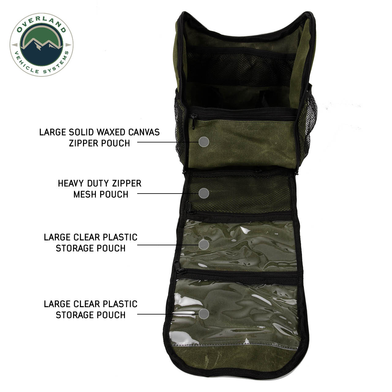 Organize With Overland Vehicle Systems Wax Canvas Overnight Bag Overland Vehicle Systems