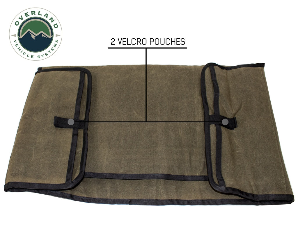 Rolled General Tool Storage Bag - Waxed Canvas Overland Vehicle Systems