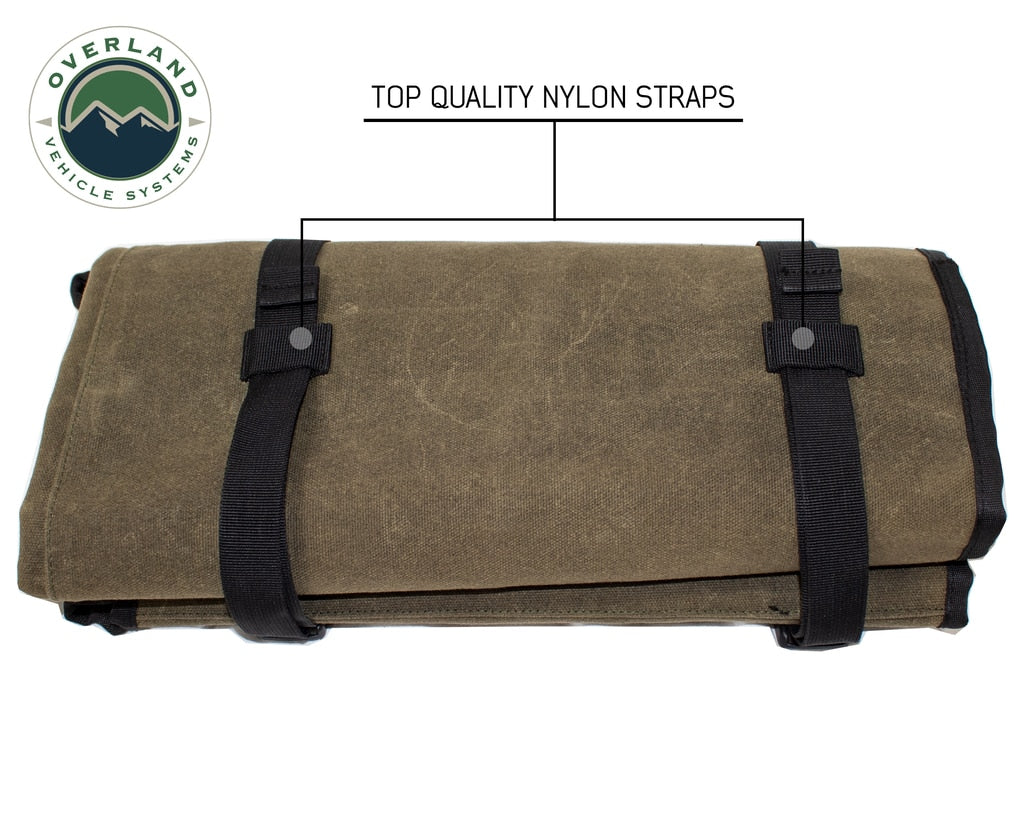 Rolled General Tool Storage Bag - Waxed Canvas Overland Vehicle Systems