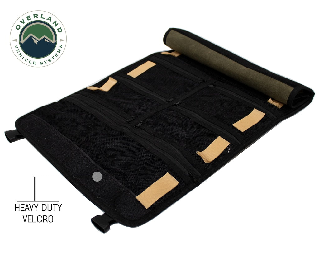 Rolled Bag First Aid - Waxed Canvas First Aid Bag for Car Overland Vehicle Systems