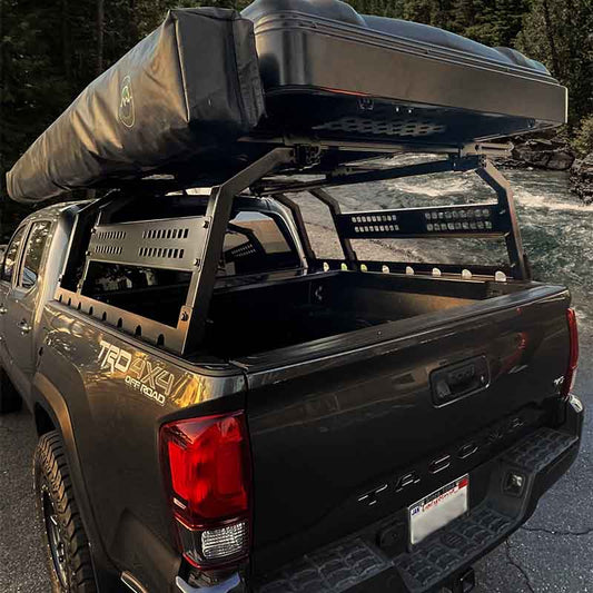 Discovery Rack with Side Cargo Plates, With Front Cargo Tray System Kit Full Size Truck Short Bed Application