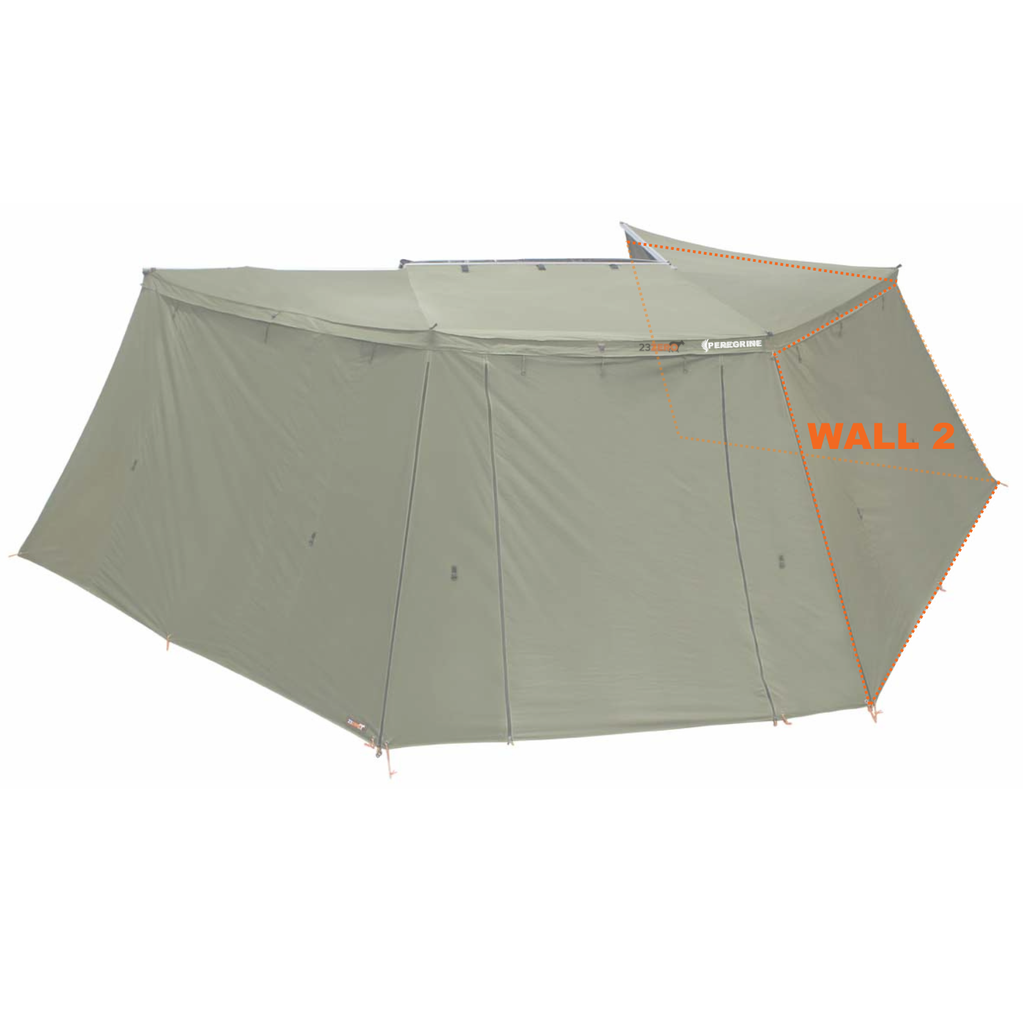 CO-Peregrine 270 Left 1.0 Wall Set (W1+W2 Fits 5 Arm Awnings)