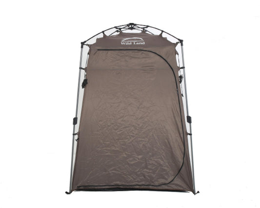 Portable Shower and Privacy Room Retractable Floor, Amenity Pouches 5x7 Foot Quick Set Up Overland Vehicle Systems