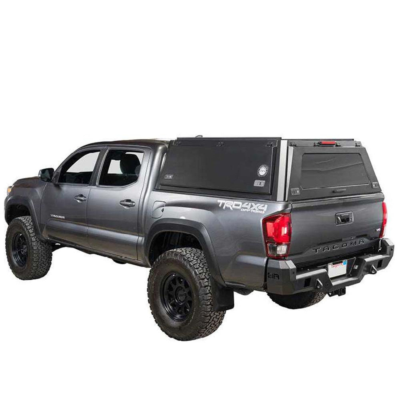 Expedition Truck Cap W/Full Wing Doors, Front and Rear Windows and 3rd Brake Light 2016-2024 Toyota Tacoma 5 Foot Bed Overland Vehicle Systems