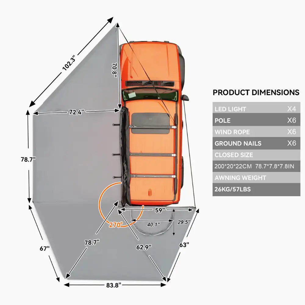 Naturnest 270 Plus Awning