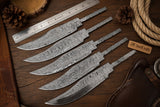 Rangehand Blade Blank Set 9" Handmade Damascus Full Tang Blank